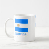 Mug Drapeau de l'Argentine avec le nom (Gauche)