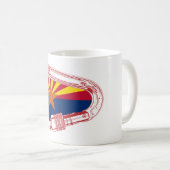 Mug Drapeau de l'Arizona Escalade carabiner (Devant droit)