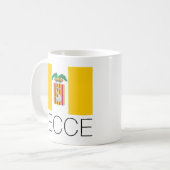 Mug Drapeau de Lecce, Pouilles (Italie) (Devant gauche)