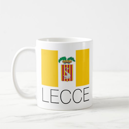 Mug Drapeau de Lecce, Pouilles (Italie) (Gauche)