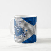 Mug Drapeau de l'Ecosse d'impression de fibre de (Devant gauche)
