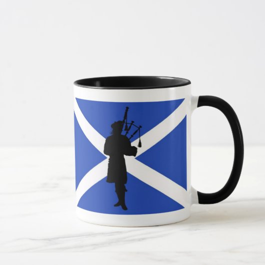 Mug Drapeau de l'Ecosse, silhouette écossaise de (Droite)