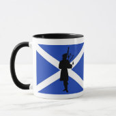 Mug Drapeau de l'Ecosse, silhouette écossaise de (Gauche)