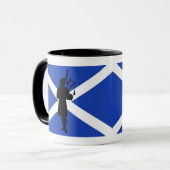 Mug Drapeau de l'Ecosse, silhouette écossaise de (Devant gauche)