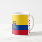 MUG DRAPEAU DE L'ÉQUATEUR (Devant droit)