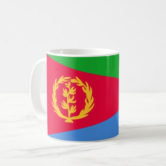 Mug Drapeau de l'Érythrée (Devant gauche)