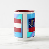 Mug Drapeau de l'État de Géorgie (Centre)