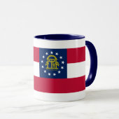 Mug Drapeau de l'État de Géorgie (Devant droit)