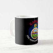 MUG DRAPEAU DE L'ÉTAT DE KANSAS SUNLOWER (Devant gauche)
