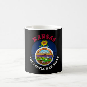 MUG DRAPEAU DE L'ÉTAT DE KANSAS SUNLOWER
