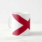 Mug Drapeau de l'état de l'Alabama (Devant gauche)