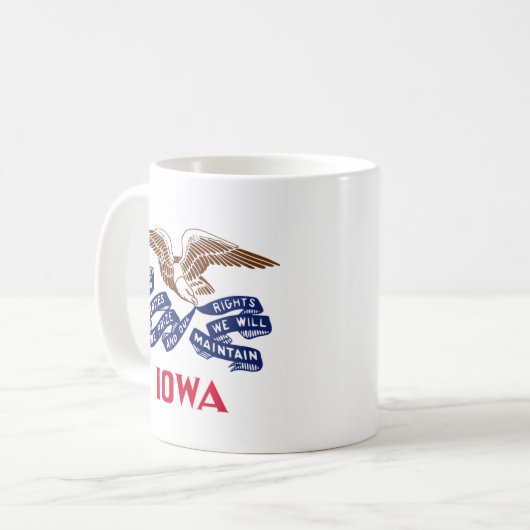 Mug Drapeau de l'État de l'Iowa (Devant gauche)