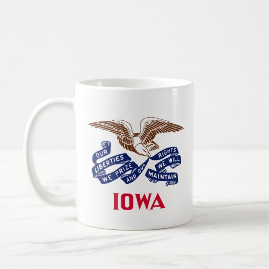 Mug Drapeau de l'État de l'Iowa (Gauche)