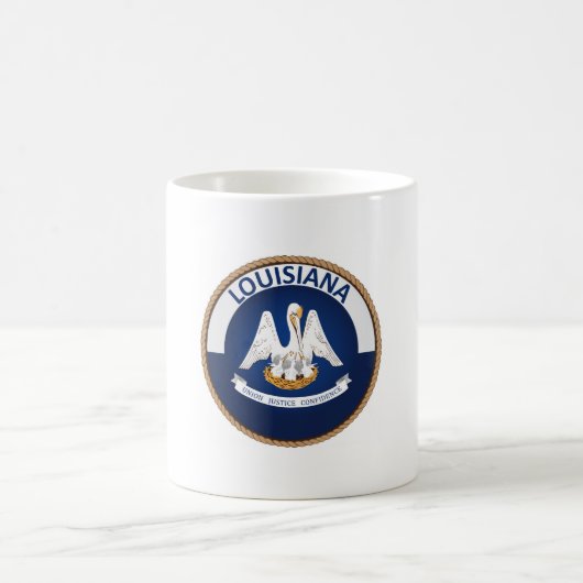 Mug Drapeau de l'État de Louisiane (Centre)