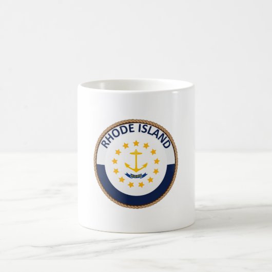 Mug Drapeau de l'État de Rhode Island (Centre)