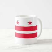 Mug Drapeau de l'État de Washington DC (Devant droit)