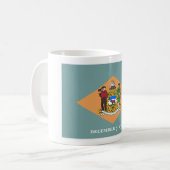 Mug Drapeau de l'État du Delaware, The Diamond US Stat (Devant gauche)