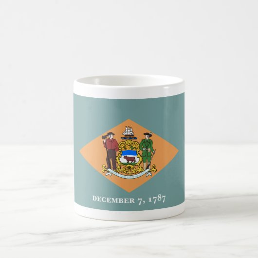 Mug Drapeau de l'État du Delaware, The Diamond US Stat (Centre)