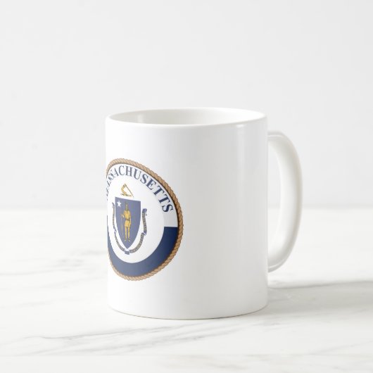 Mug Drapeau de l'État du Massachusetts (Devant droit)