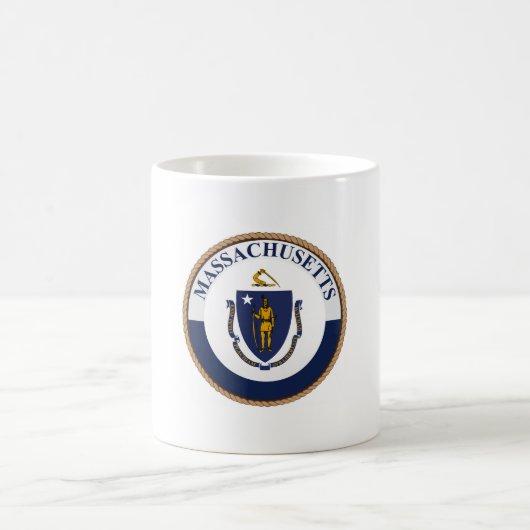 Mug Drapeau de l'État du Massachusetts (Centre)