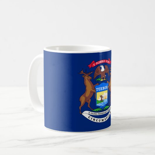 Mug Drapeau de l'État du Michigan (Devant gauche)