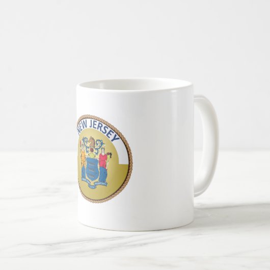 Mug Drapeau de l'état du New Jersey (Devant droit)