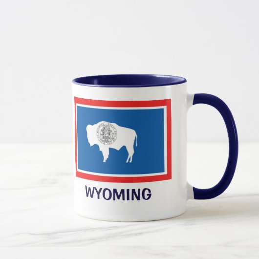 Mug Drapeau de l'État du Wyoming (Droite)