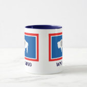 Mug Drapeau de l'État du Wyoming (Centre)