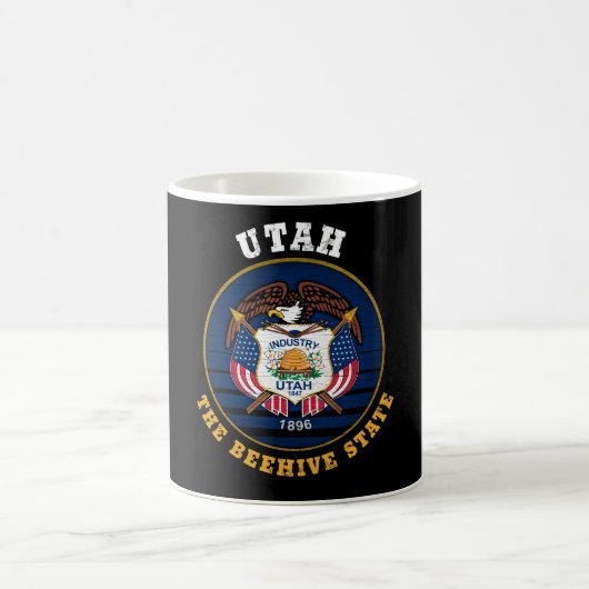 MUG DRAPEAU DE L'ÉTAT D'UTAH BEEHIVE (Centre)