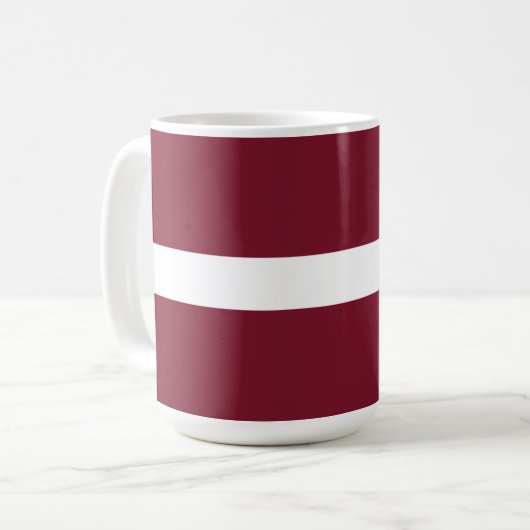 Mug Drapeau de Lettonie (Devant gauche)