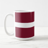 Mug Drapeau de Lettonie (Gauche)