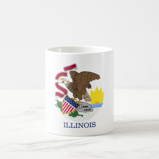 Mug Drapeau de l'Illinois (Centre)