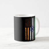 Mug Drapeau de l'Inde des Etats-Unis 4 juillet Inde pa (Devant droit)