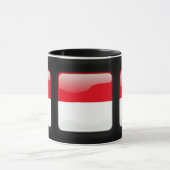Mug Drapeau de l'Indonésie (Centre)