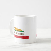 Mug Drapeau de lingot de banane de République de Santa (Devant gauche)