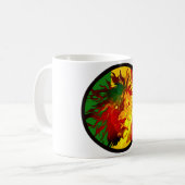Mug drapeau de lion de reggae de rasta (Devant gauche)