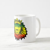 Mug drapeau de lion de reggae de rasta (Devant droit)