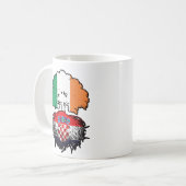 Mug Drapeau de l'Ireland Tree Roots (Devant gauche)