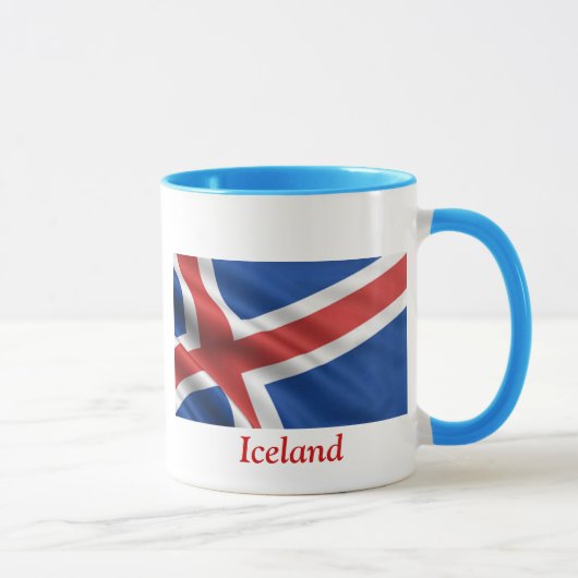 Mug Drapeau de l'Islande (Droite)