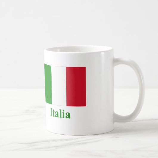 Mug Drapeau de l'Italie avec le nom en italien (Droite)