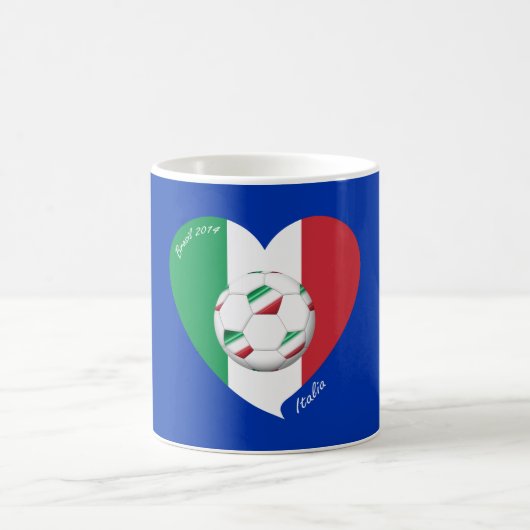 Mug Drapeau de l'ITALIE FOOTBALL et equipes nationales (Centre)