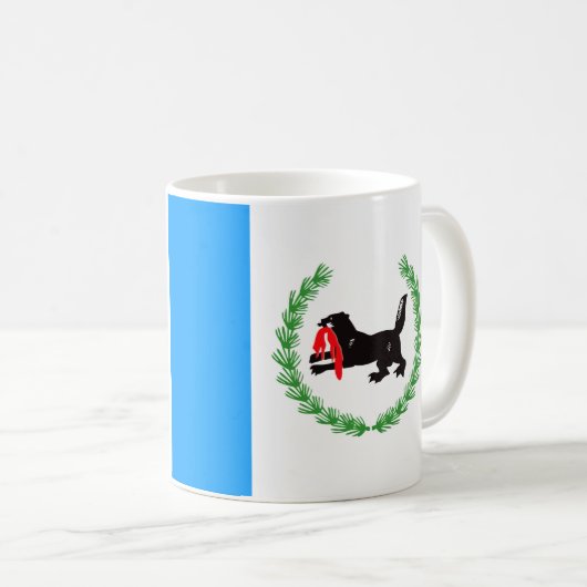 Mug Drapeau de l'oblast d'Irkoutsk (Devant droit)