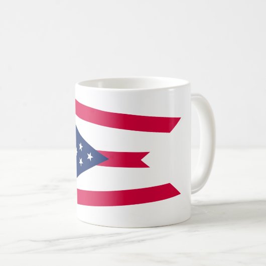 Mug Drapeau de l'Ohio : la bannière Buckeye State (Devant droit)