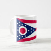 Mug Drapeau de l'Ohio : la bannière Buckeye State (Devant gauche)