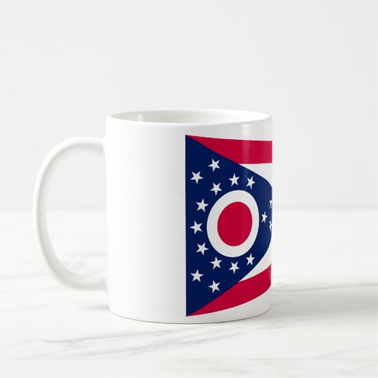 Mug Drapeau de l'Ohio : la bannière Buckeye State (Gauche)