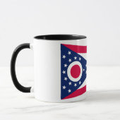 Mug Drapeau de l'Ohio : La bannière de l'État Buckeye (Gauche)