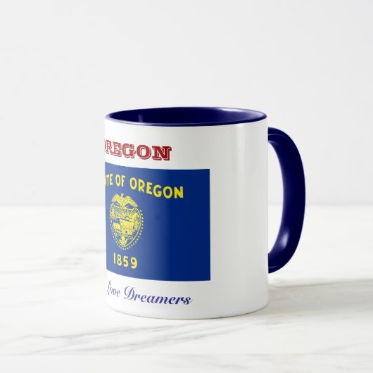 Mug Drapeau de l'Oregon (Devant droit)