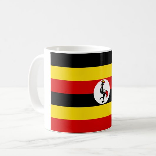 Mug Drapeau de l'Ouganda (Devant gauche)