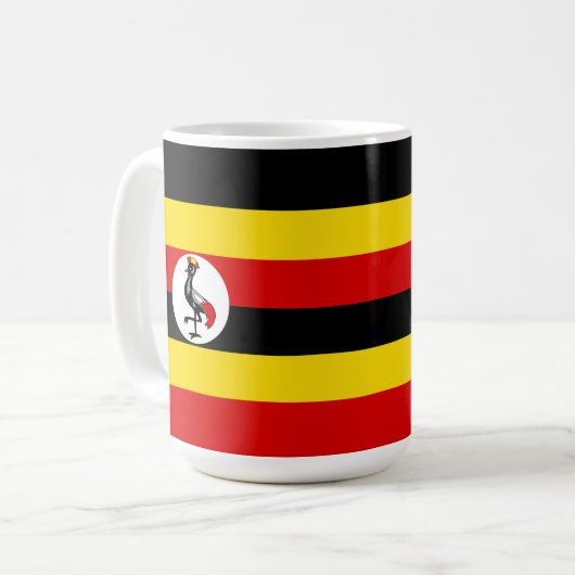 Mug Drapeau de l'Ouganda (Devant gauche)