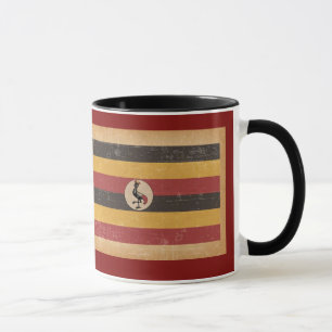 Mug Drapeau de l'Ouganda Grunge